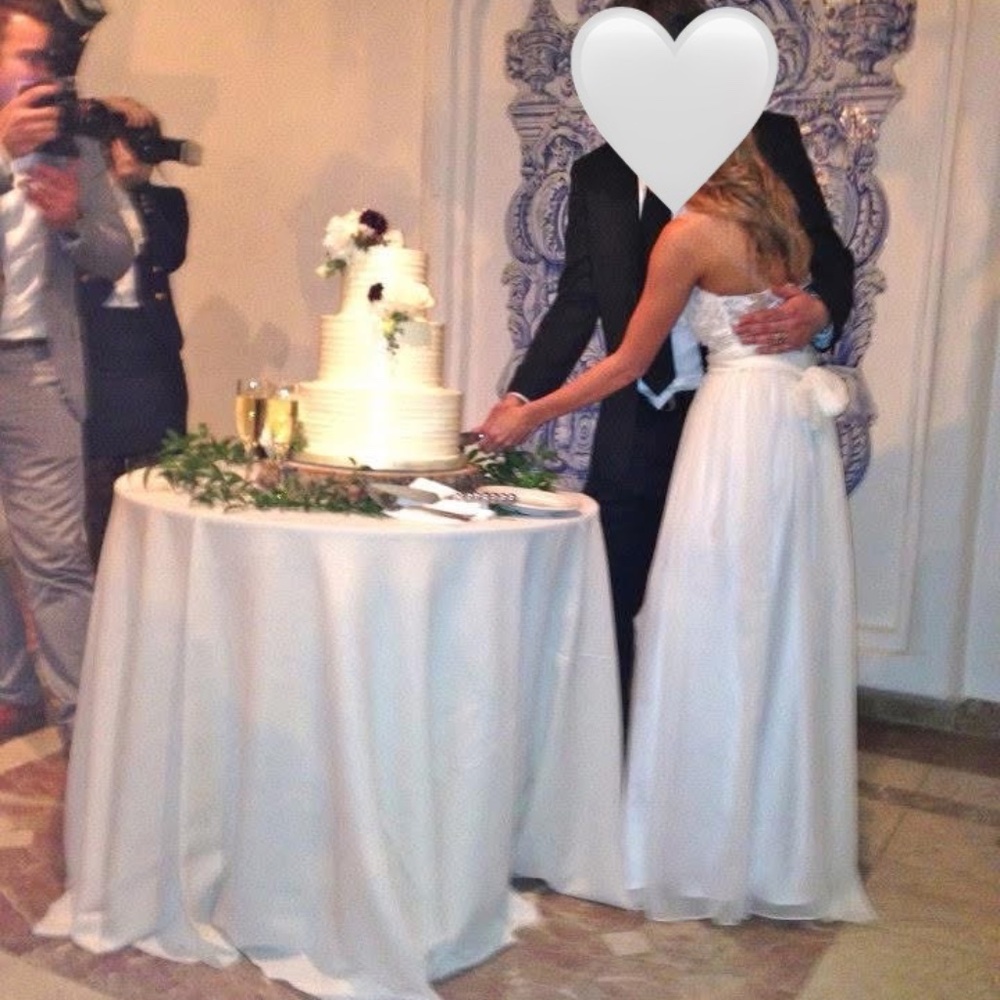 Grace Loves Lace Loren Chiffon Ivory Wedding Dress - Picture 11 of 16